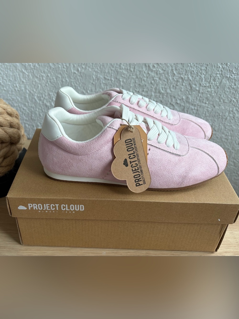 Project Cloud Women's Pink Suede Low-Top Sneakers